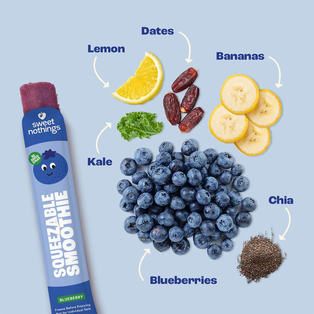 Blueberry Kale Squeezable Smoothie