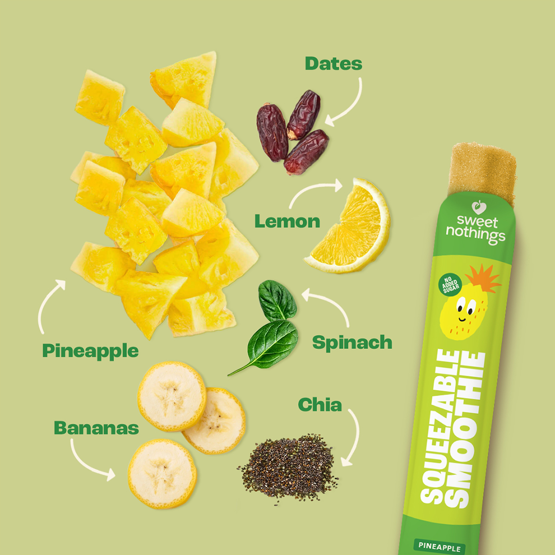 Pineapple Spinach Squeezable Smoothie