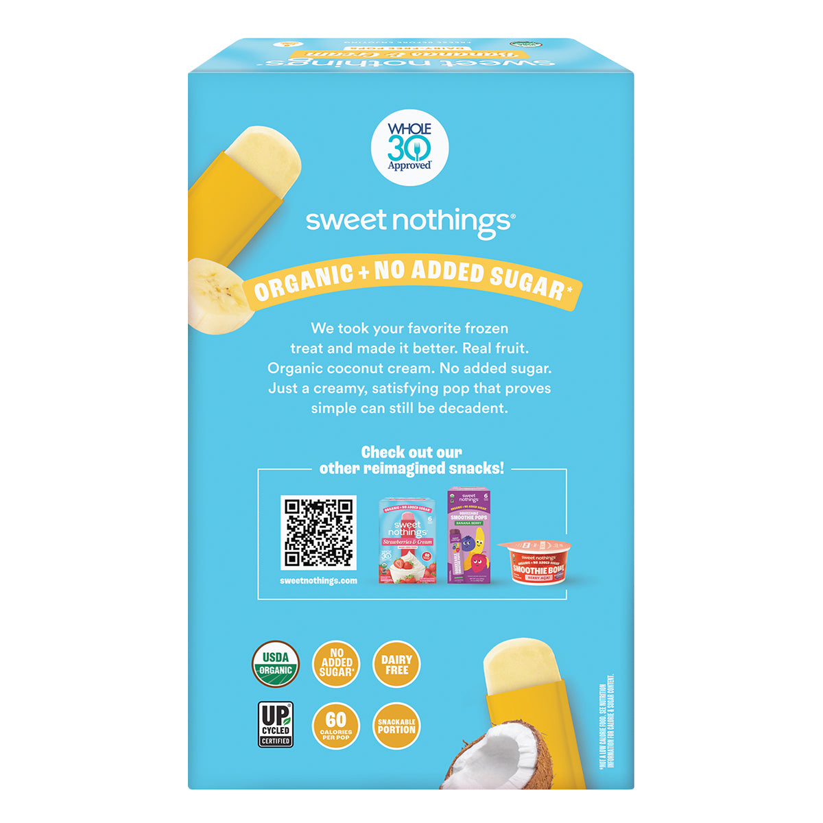 Bananas & Cream Fruit Pops