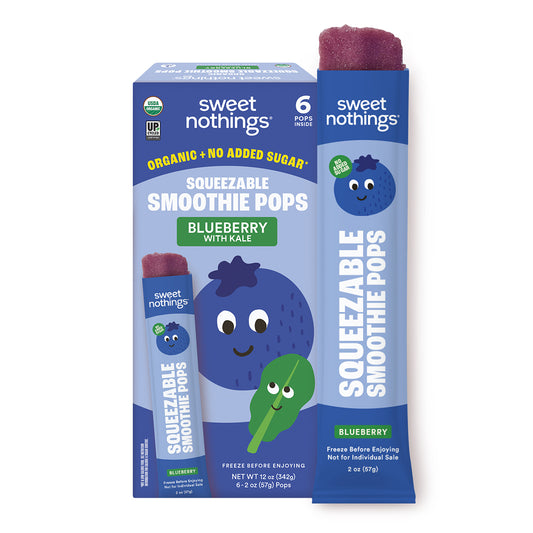 Blueberry Kale Smoothie Pops