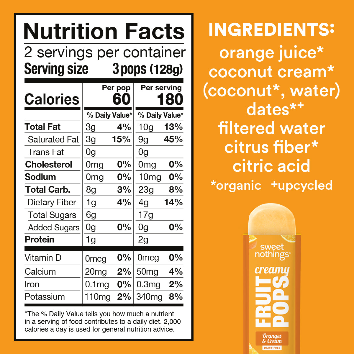 Oranges & Cream Fruit Pops