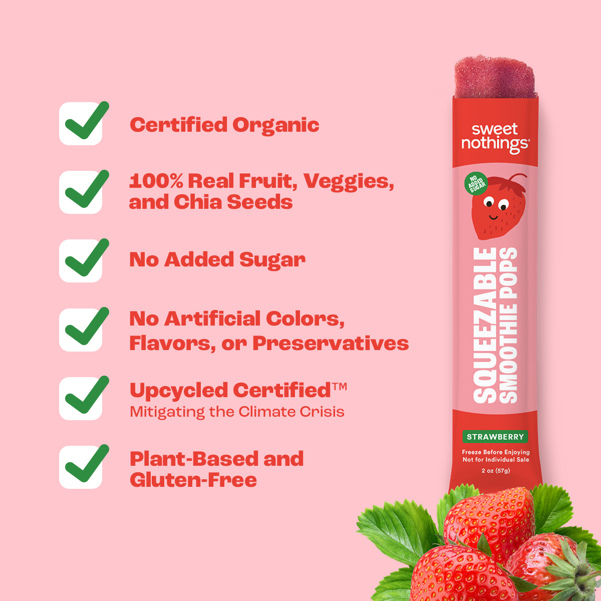 Strawberry Beet Squeezable Smoothie Pops