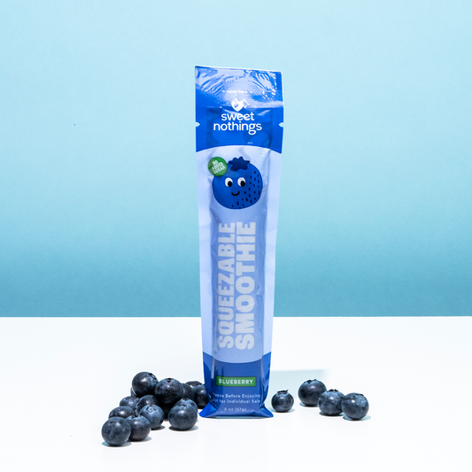 Blueberry Kale Squeezable Smoothie Pops