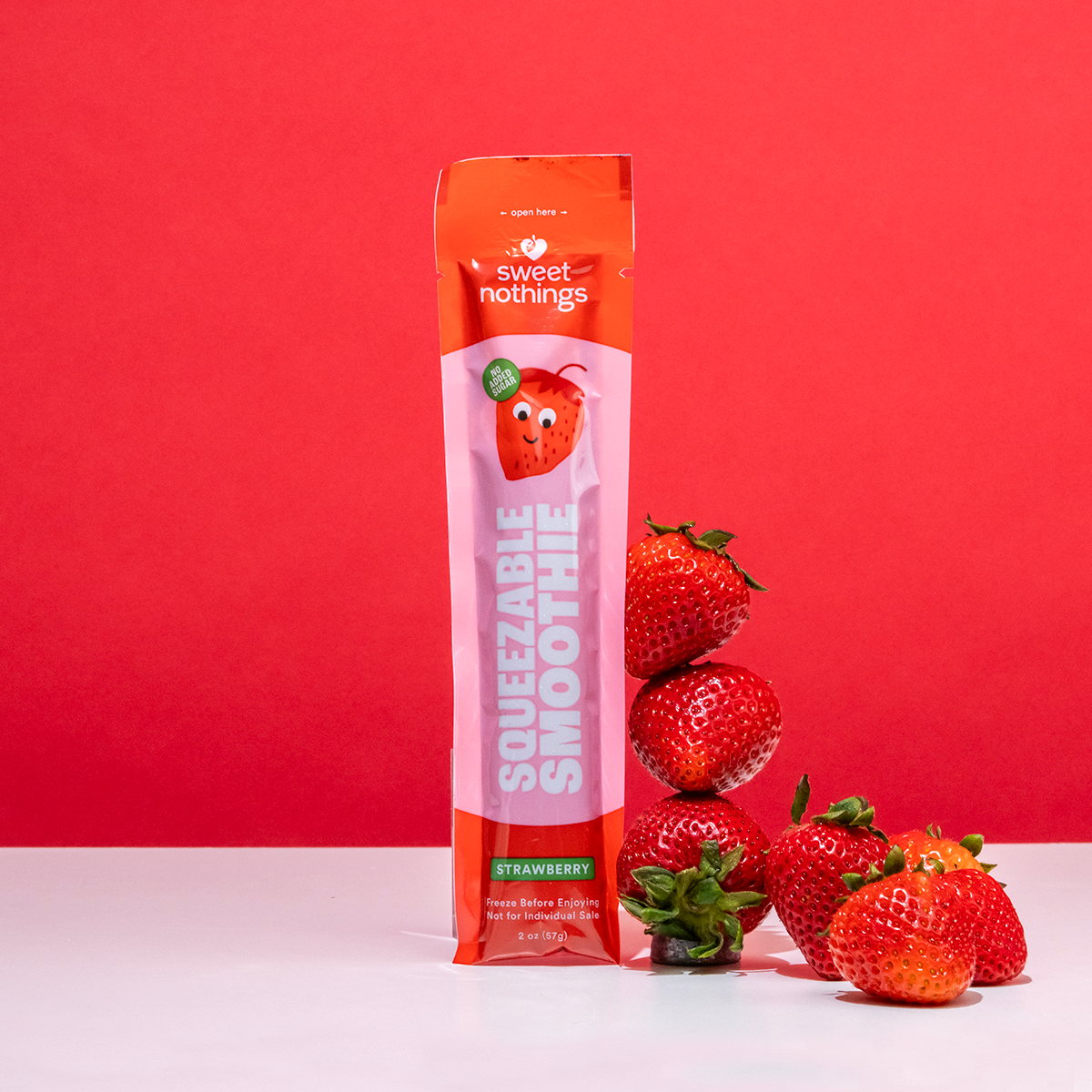 Strawberry Beet Squeezable Smoothie Pops
