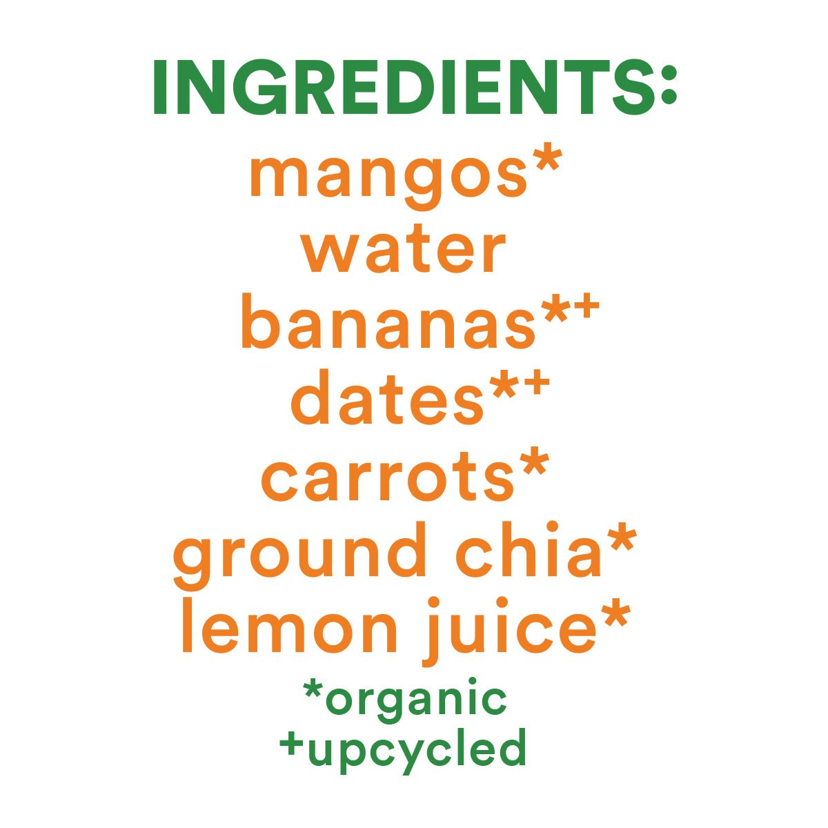 Mango Carrot Squeezable Smoothie