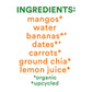 Mango Carrot Squeezable Smoothie